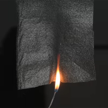 Pre-oxidized fiber needle-punched non-woven fabric, automotive insulation fireproof felt