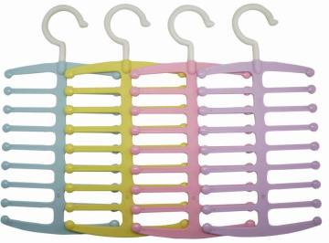 Fish bone shape plastic cloth hanger