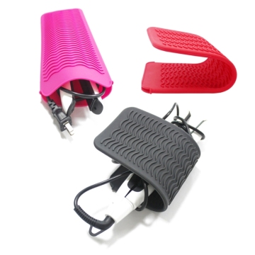 Silicone Heat Resistant Travel Mat Pouch for Hair Styling Tools