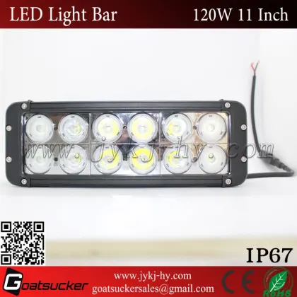 High quality dual row tow truck lite led headlight,120W single row LED light bar
