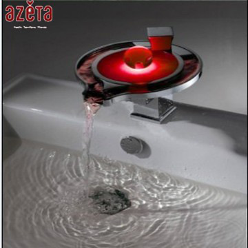 China Fashion  Single Lever Colourful Led Basin Faucet