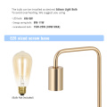Small Gold Metal Lamp Suit for Bedside Nightstand