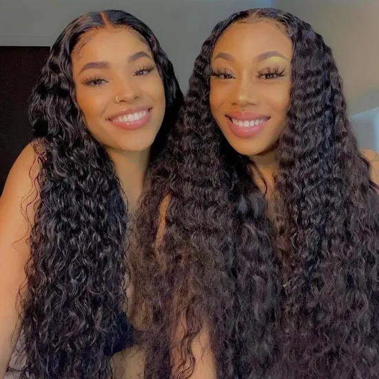 100% Raw Virgin Indian Human Hair Wig Kinky Curly HD Full Lace Frontal Wig Pre Plucked Lace Front Wig for Black Women