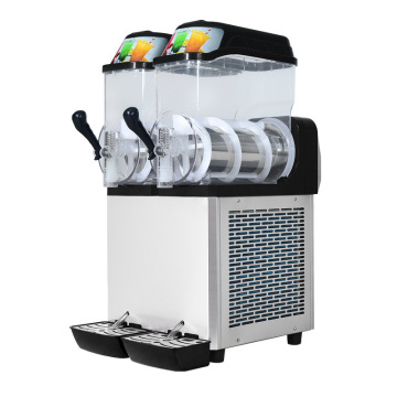 Commercial Double-Cylinder Slush Machine: Frozen Drinks and Smoothies Stainless Steel Multi-Functional