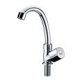 Nickle brushed single lever wall mounted kitchen tap