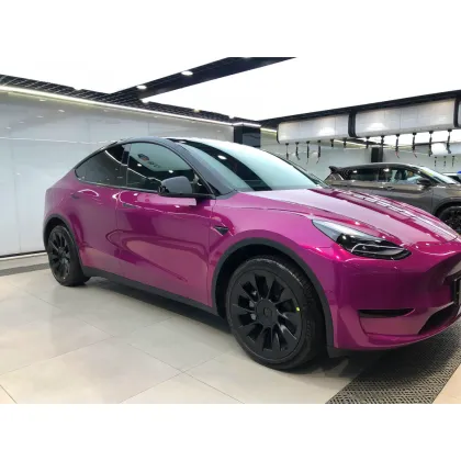 Glossy Metal Jam Purple Car Wrap
