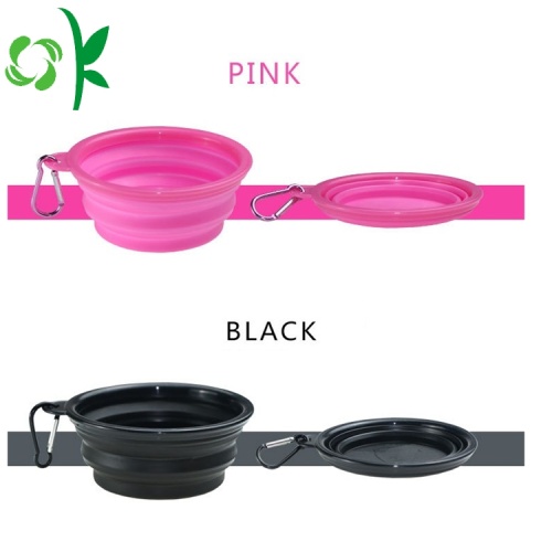 Soft Cat Bowl Pet Travel Foldable Food Silicone Dog Water Bowl Factory