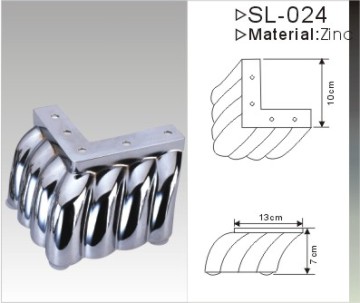 Competitive Iron Chrome Plated Furniture Sofa Leg No. 024