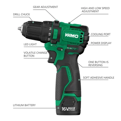 Kimo 16V Brushless Portable Cordless Drill