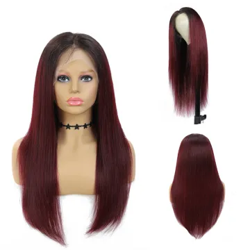 X-TRESS Cheap Long Human Lace Front Hair Wig 180% Density Remy Brazilian 4*13 Lace Wig Ombre Colored Natural Hair Wig For Women