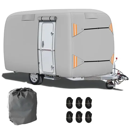 Waterproof and Dustproof Custom Travel Trailer RV Cover - Rip-Stop Car Awning Tent