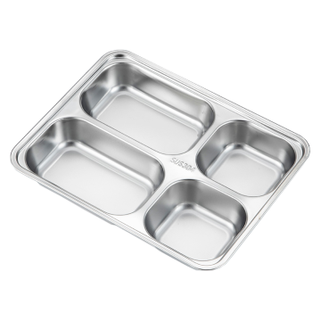 MAXCOOK Hot Sale 4 Compartamentos Placa de aço inoxidável com tampa