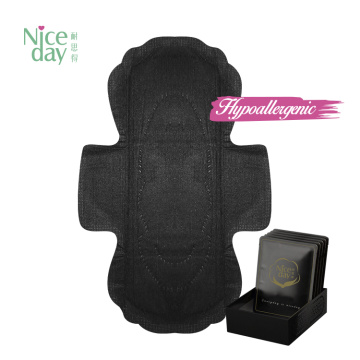 Niceday luxury Bamboo charcoal black menstrual pads