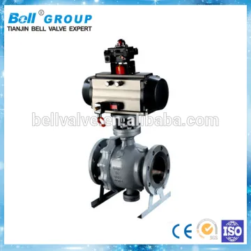 150lb 8 Inch Pneumatic WCB Trunion Flanged Ball Valve
