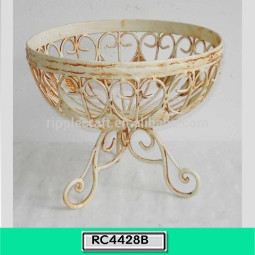 Hot Selling Decorative Wrought Iron Basket Home Decoration