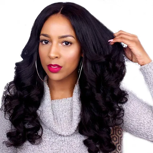 100% Loose Wave Brazilian Human Hair Lace Front Wigs Wholesale Brazilian Swiss Lace Human Hair Lace Frontal Wig For Black Women