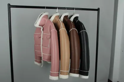 Custom Jackets Women leather and fur Jacket For Women 2024