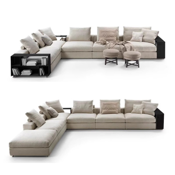 Luxury L-Shaped Fabric Sofas for Modern Home Living Room