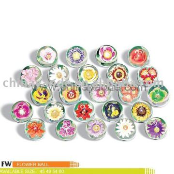 3D figurine flower bouncing ball