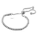 Brazalete de trébol de acero de titanio de color - bloque