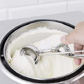 Cucchiaio di gelato inossidabile inossidabile al forno con grilletto