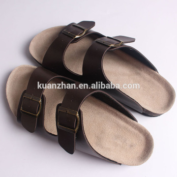 2015 new style mens leather sandals cork sole shoes sandals