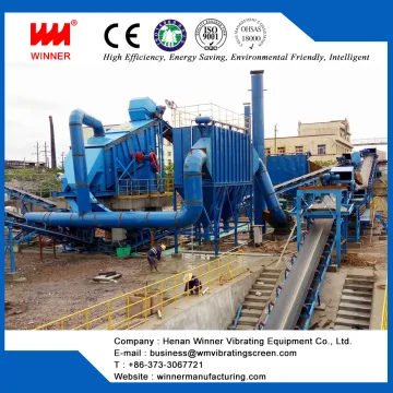 Solid waste treatment technology with stone crusher plant