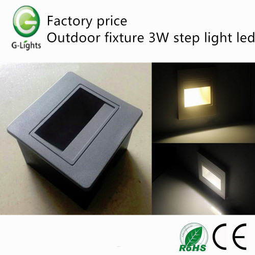 Factory price outdoor fixture 3W step light led