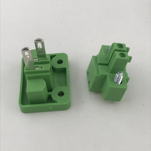 2pin through wall mounted plug-in terminal block connector