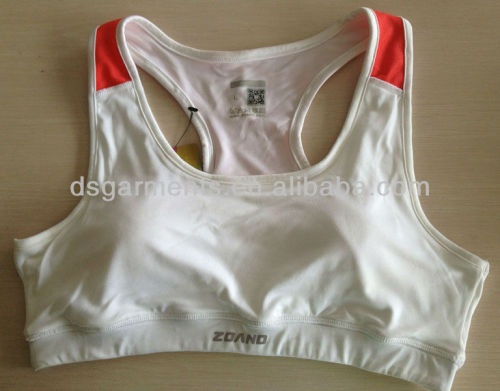 Dongsen white sports bra vest