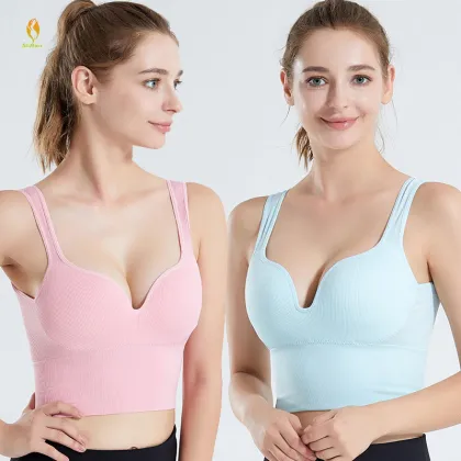 Seamless Push-Up Bralette - Wireless Sports Bra