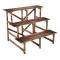 3 Tier Flower Shelf Stand Ladder Garden Rack