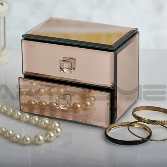 Elegant Shape Showy Wholesale Glass Jewelry Boxes