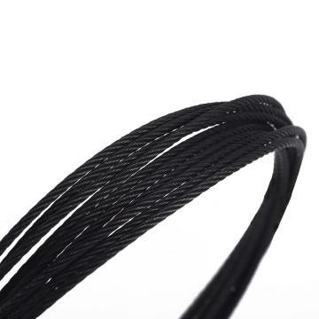 Black Steel Rope Used to Cable Handrail Systems