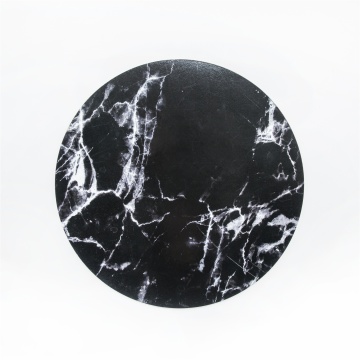 Custom Printed Round Coaster Set with Hardboard, MDF, and Cork Backing - 4pcs