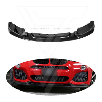 ลิปด้านหน้าคาร์บอนไฟเบอร์ออกแบบ 3 มิติสำหรับ BMW F26 X4 M-Tech Bumper 2014-2018