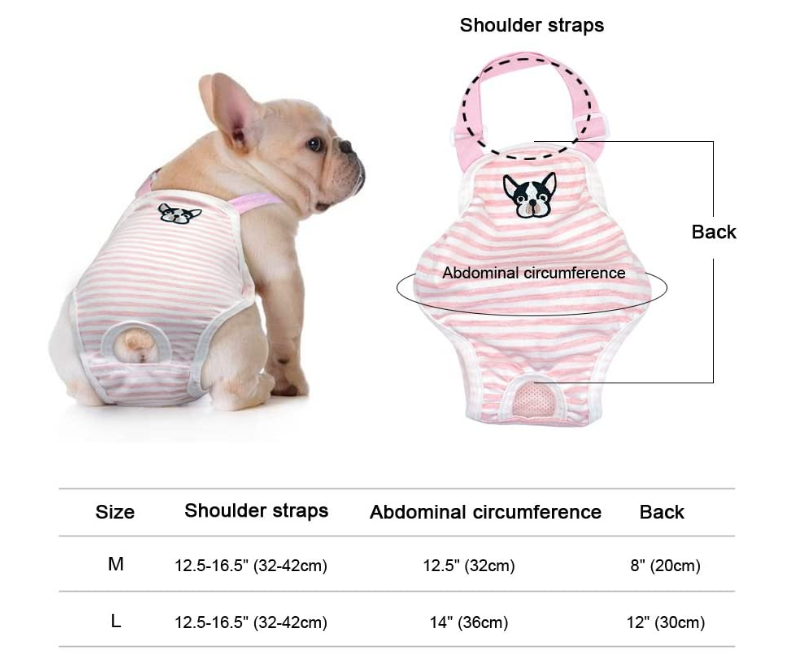 Small Dog Cute Summer Cotton Stripe Sanitary Pantie