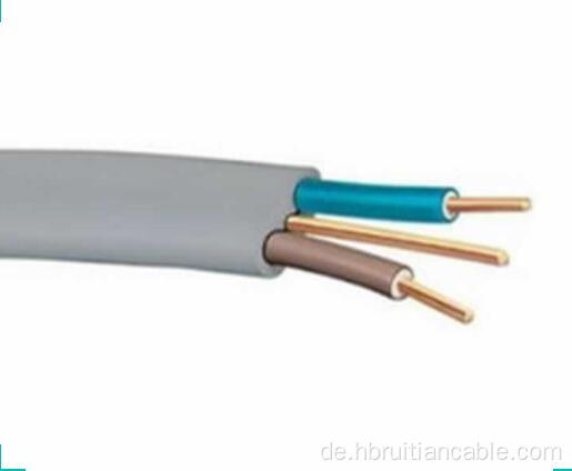 Twin Copper Core Flat Sheath Elektrikabel Draht