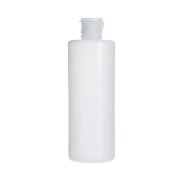 Flip Cap Plastic Custom Round Body Lotion Bottle