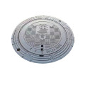 Round ductile cast iron manhole cover D400