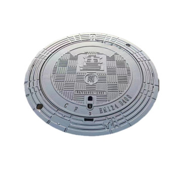 Round ductile cast iron manhole cover D400