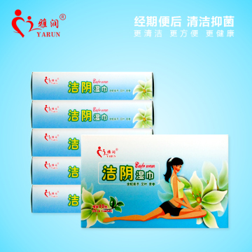 22 PCS Chinese Natural Herbal Anti Bacteria Wet Wipes