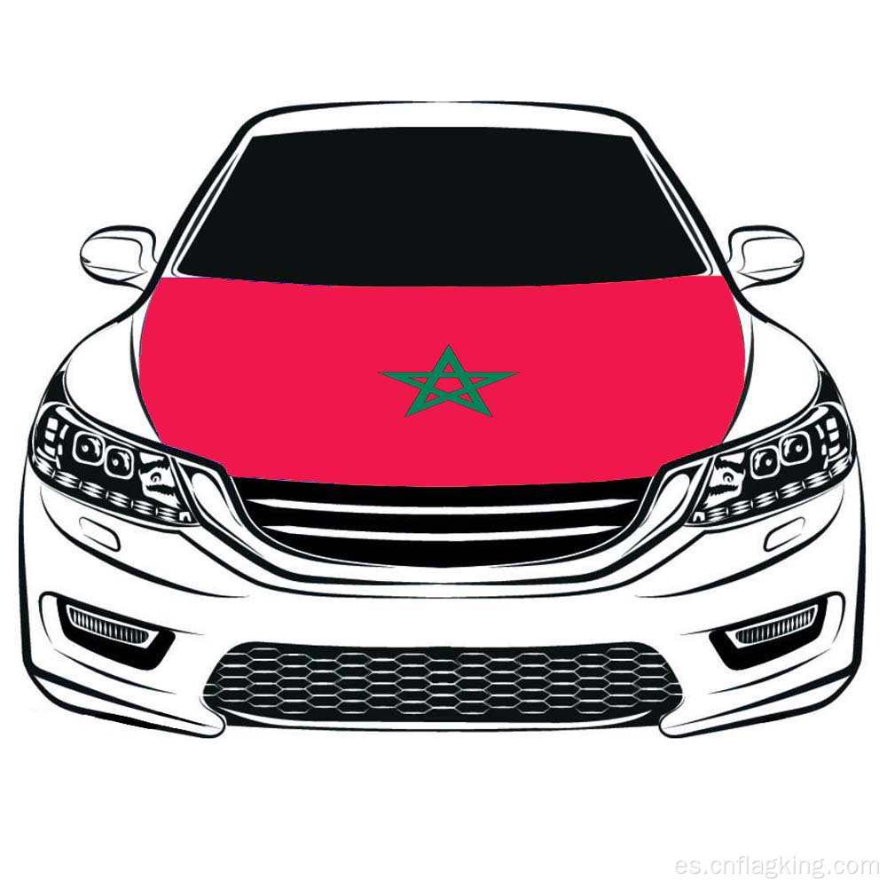 Bandera del capó del coche del Reino de Marruecos de 100 * 150 cm