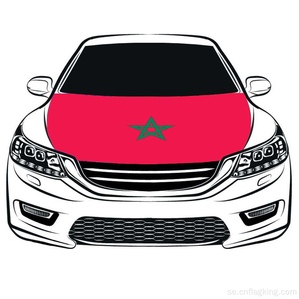 100 * 150cm Marockos huva Flagga Car Hood Flag