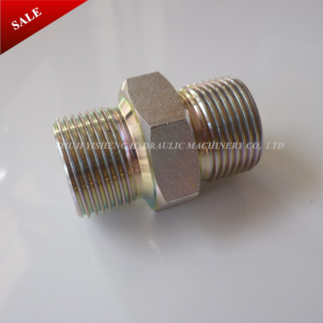 NEW zinc coated 60 degree cone bonded seal bsp hydraulic steel adapter