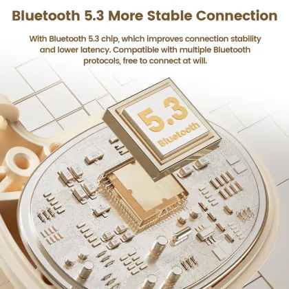 Toocki 8-Hour Battery Life Open Ear Bluetooth Headphones 5.3