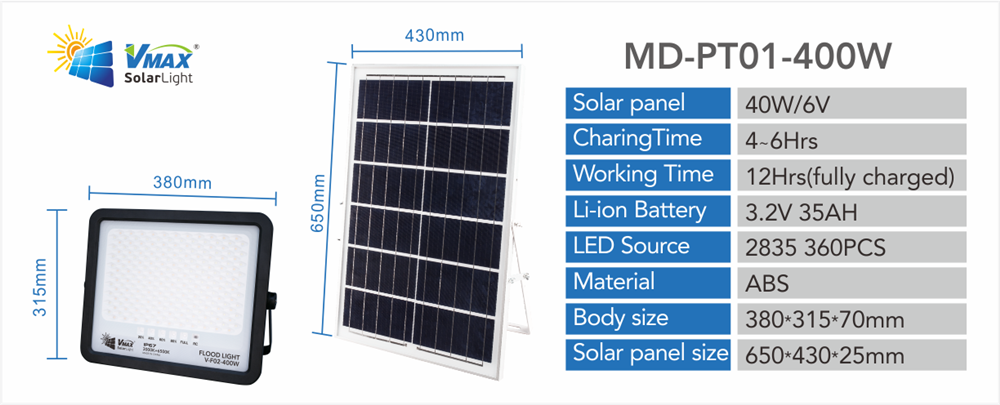 400W ضوء سلوار دائم في الهواء الطلق