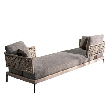 Luxury Design Outdoor Restaurant Courtyard Garden Wicker Patio Modular Sofa Set