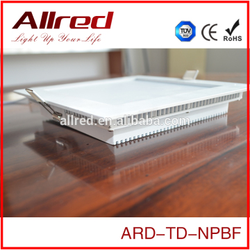 Square shape aluminum material ultra thin 5'' 15W beam angle 120 degree led indoor lamp