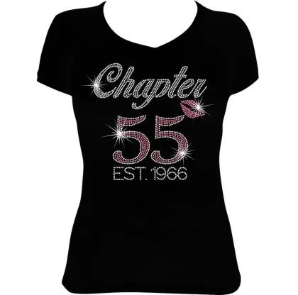 Birthday Bling Shirt - Chapter 50 Rhinestone Transfer Design 40 60